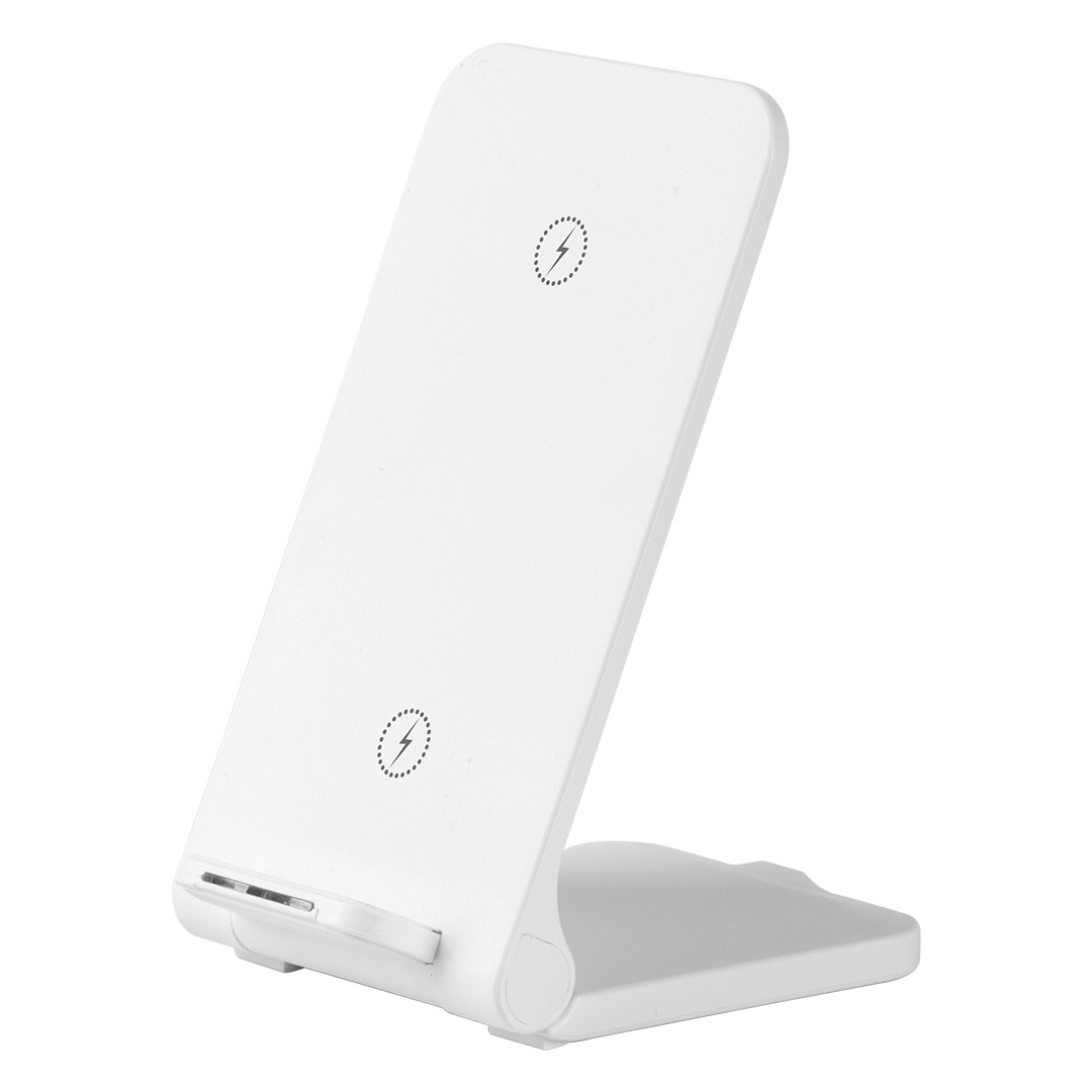 Foldable mobile phone holder and wireless charger, 15W