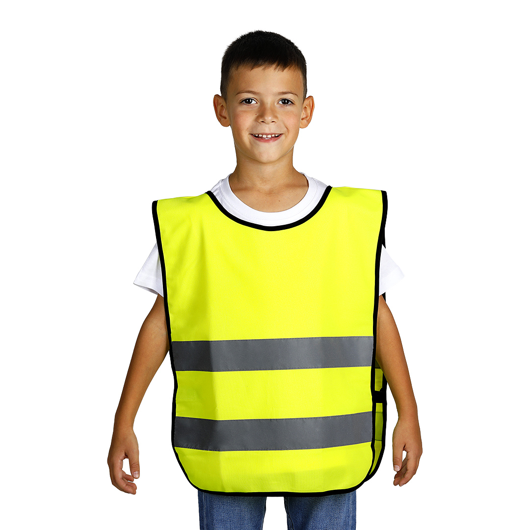 Kid's fluoroscent safety reflective vest