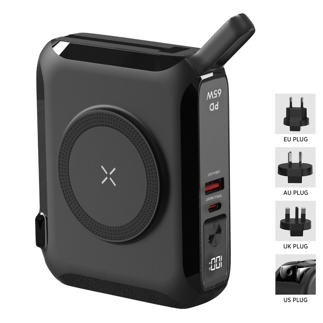 Universelles Reiseladegerät / Laptop-Powerbank, 15.000 mAh, PD 65W