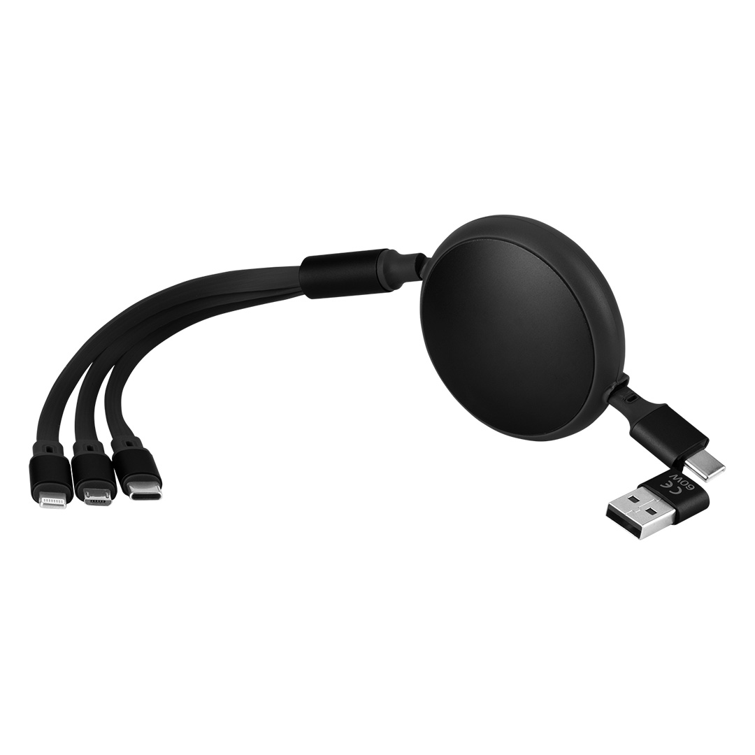 USB / Type-C charging and data cable, 6 in 1, 60W